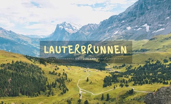 Lauterbrunnen หมู่บ้านเล็กๆในรัฐ Bern กลางหุบเขาสวิตเซอร์แลนด์